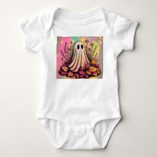 Baby Neon Halloween Ghost, Halloween Ghost, Ghost, Bodysuit