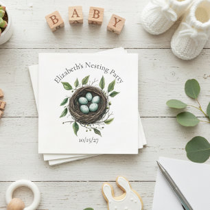 Baby Nesting Party Bird Nest Napkin