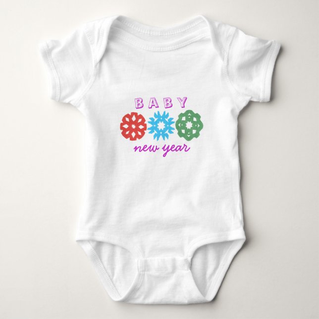 Baby New Year Baby T-Shirt Bodysuit (Front)