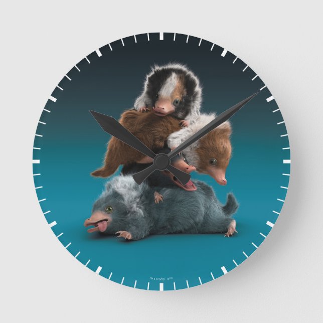 Baby NIFFLER™ Pile Round Clock (Front)