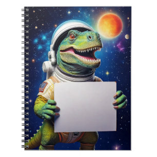 Baby notebook - Put your name - Dinosaur - Space