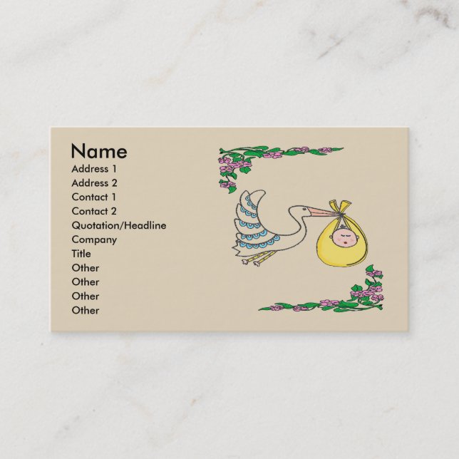 Baby Nurse Business Card (Front)
