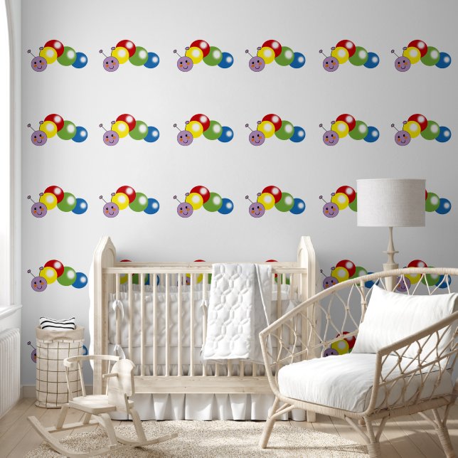 baby nursery caterpillar wallpaper (Kids)