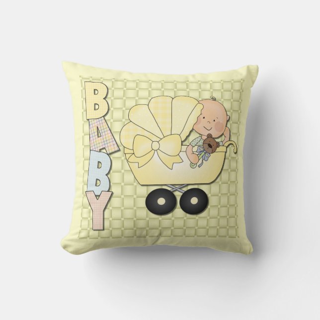 Baby Nursery Design Throw Pillow Home Decor (Front)