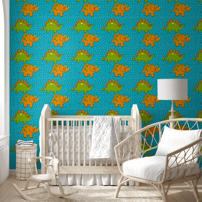 baby nursery dinosaur animals wallpaper (Kids)