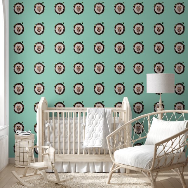 baby nursery hedgehogs wallpaper (Kids)