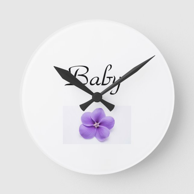 Baby Nursery  Round Clock (Front)