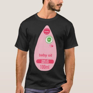 Baby Oil Halloween Costume Funny Women Men Hallowe T-Shirt
