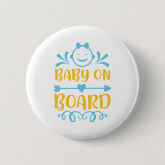 Baby On Board 6 Cm Round Badge