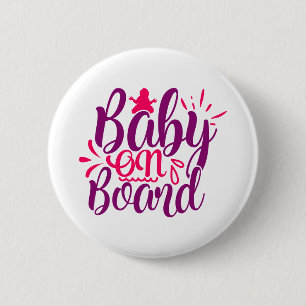 Baby On Board 6 Cm Round Badge