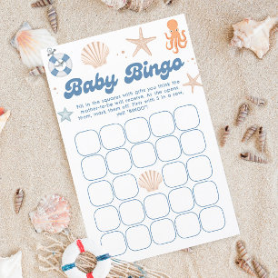 Baby on Board Baby Shower Baby Bingo Game
