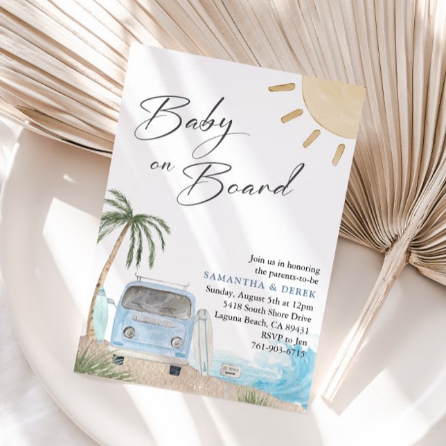 Baby On Board Baby Shower  Invitation (Creator Uploaded)