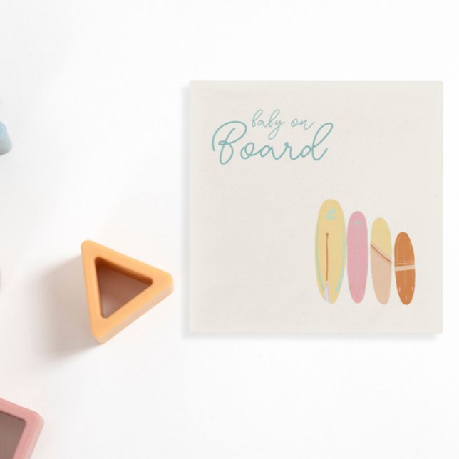 Baby on Board Baby shower Ocean Theme  Napkin (Creator Uploaded)