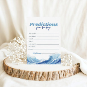 Baby On Board Baby Shower Predictions For Baby Invitation