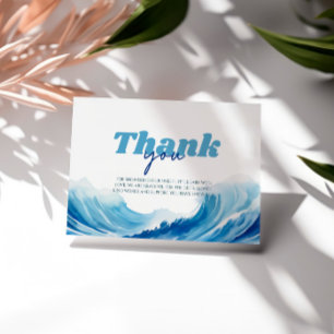 Baby on Board Baby Shower, Surf Baby Thank You Card