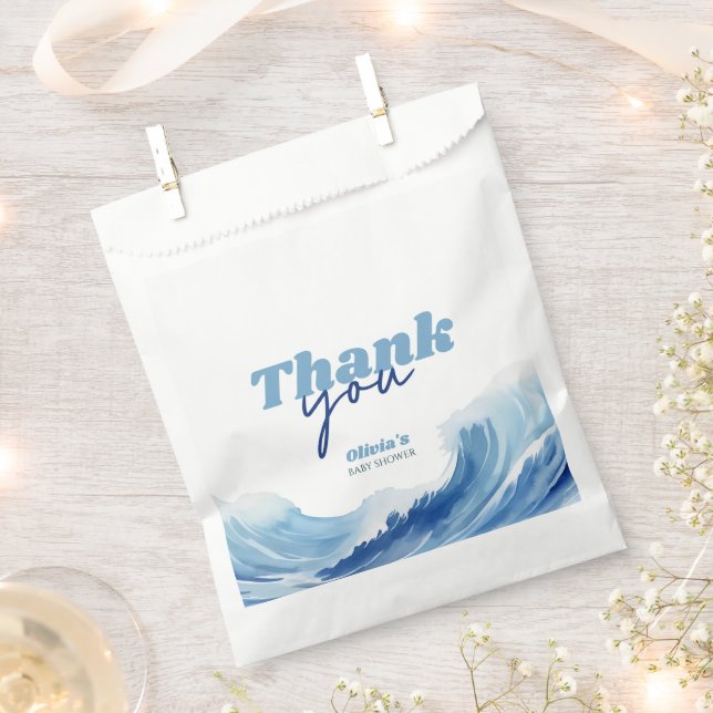 Baby on Board Baby Shower Thank You Favour Bags (Clipped)