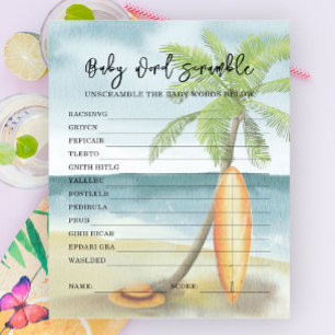 Baby on board - Baby Word Scramble