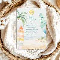 Baby on Board Beach Surf Baby Shower