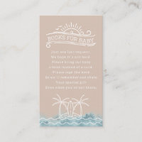 Baby On Board Book Request Pink Baby Shower