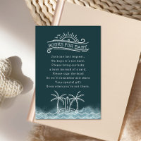 Baby On Board Book Request Slate Blue Baby Shower