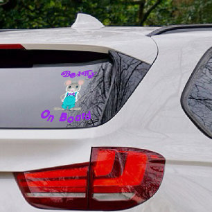 Baby on board - Elegant Mouse - car rear