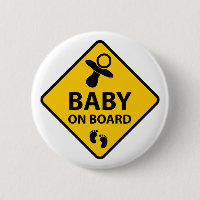 Baby on Board funny baby design pacifier and foot