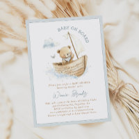 Baby On Board Little Sailor Teddy Bear Baby Shower