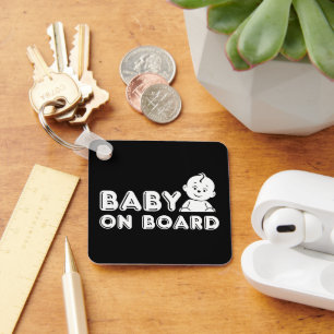 Baby on Board pregnancy announcement Key Ring