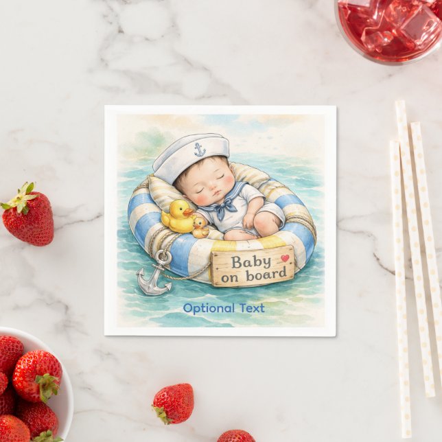 Baby on Board Shower  Napkin (Insitu)