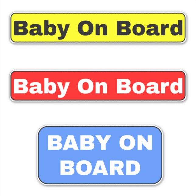 Baby on Board Signs - Car  (Front)