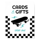 Baby on Board Skateboard Baby Shower Cards & Gifts