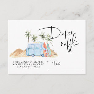 Baby on Board, Summer Baby Shower, Baby Shower,  E Enclosure Card