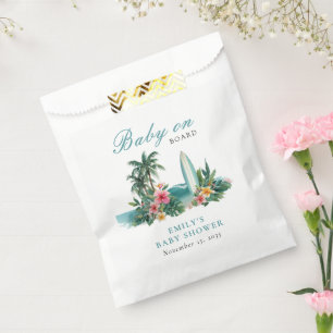Baby On Board Surf Beach Baby Shower Favour Bags