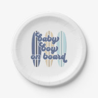 Baby on Board Surfboard Beach Baby Shower