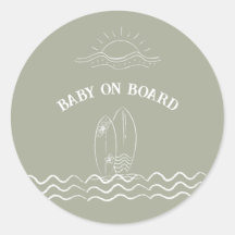 Baby On Board Surfing Baby Shower