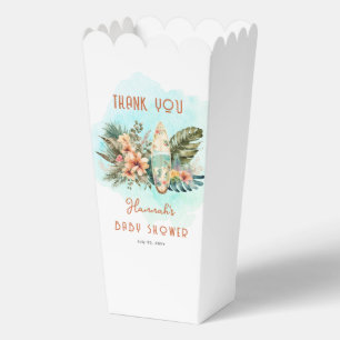 Baby on Board Tropical Surf Neutral Baby Shower Favour Box