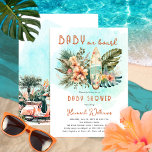 Baby on Board Tropical Surf Neutral Baby Shower Invitation<br><div class="desc">Gender neutral baby shower invitation design which works great for a boy or girl. Features a boho tropical exotic botanical surfer scene with a summer surfboard surfing theme including hibiscus floral and monstera and palm greenery. Design has an ocean beach town vibe in shades of peach, blush pink, terracotta and...</div>