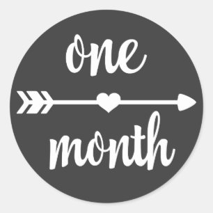 Baby One Month Milestone Stickers