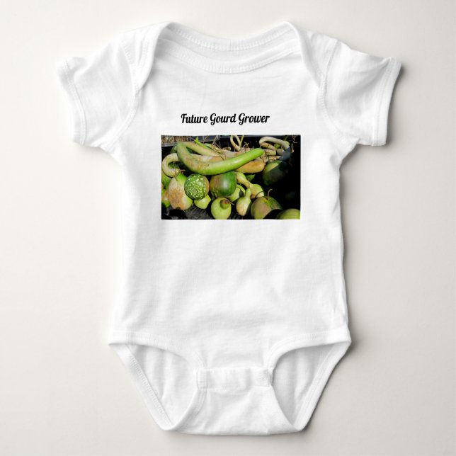 Baby One Piece Bodysuit Future Gourd Grower (Front)