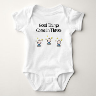 baby one piece for triplets, triplets gift idea, baby bodysuit