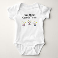 baby one piece for triplets, triplets gift idea,
