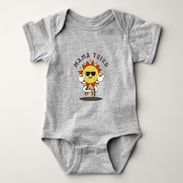 Baby one piece  “mama tried” bodysuit (Front)