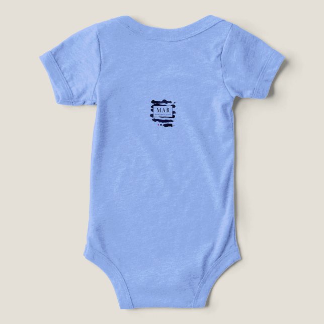 Baby one piece with original art (Design Back)