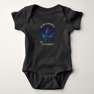 Baby Onsie - Cabin in the woods design on DARK Bodysuit