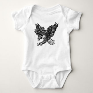 Baby onsie with eagle and future snowboarder bodysuit
