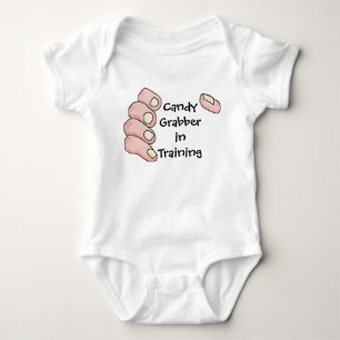 Baby or Childrens' Candy Grabber Halloween T-Shirt Bodysuit