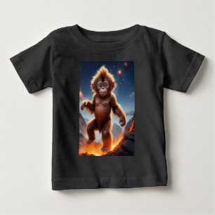 Baby Orangutan and Volcano T-Shirt