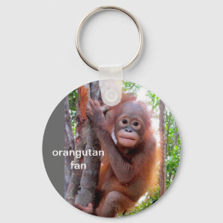 Baby Orangutan in Tree Key Ring