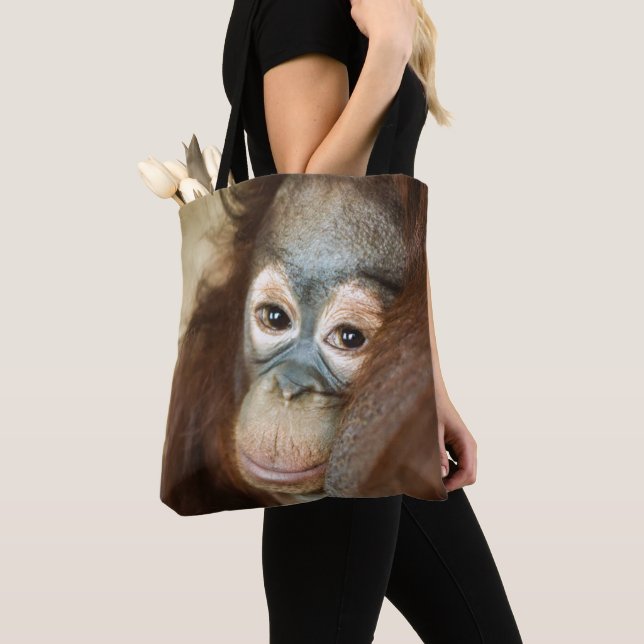 Baby Orangutan Tote Bag (Close Up)