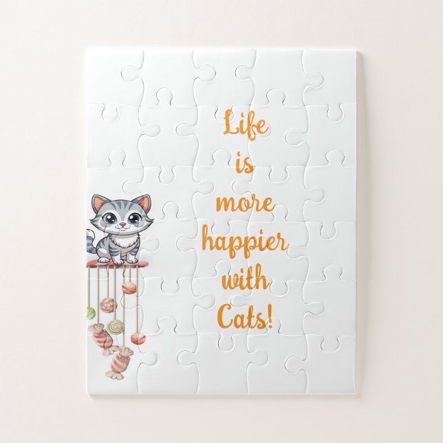Baby Oversized Puzzle Cats Kittens Animals (Vertical)
